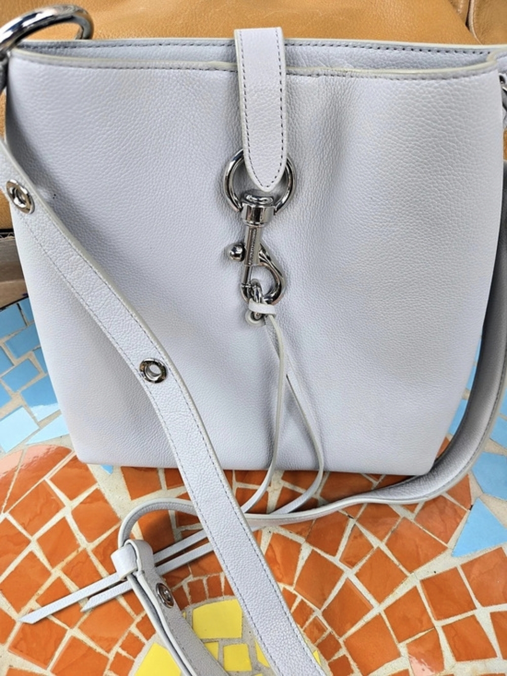 ✨️Rebecca Minkoff Shoulder/Crossbody Bag In Light gray